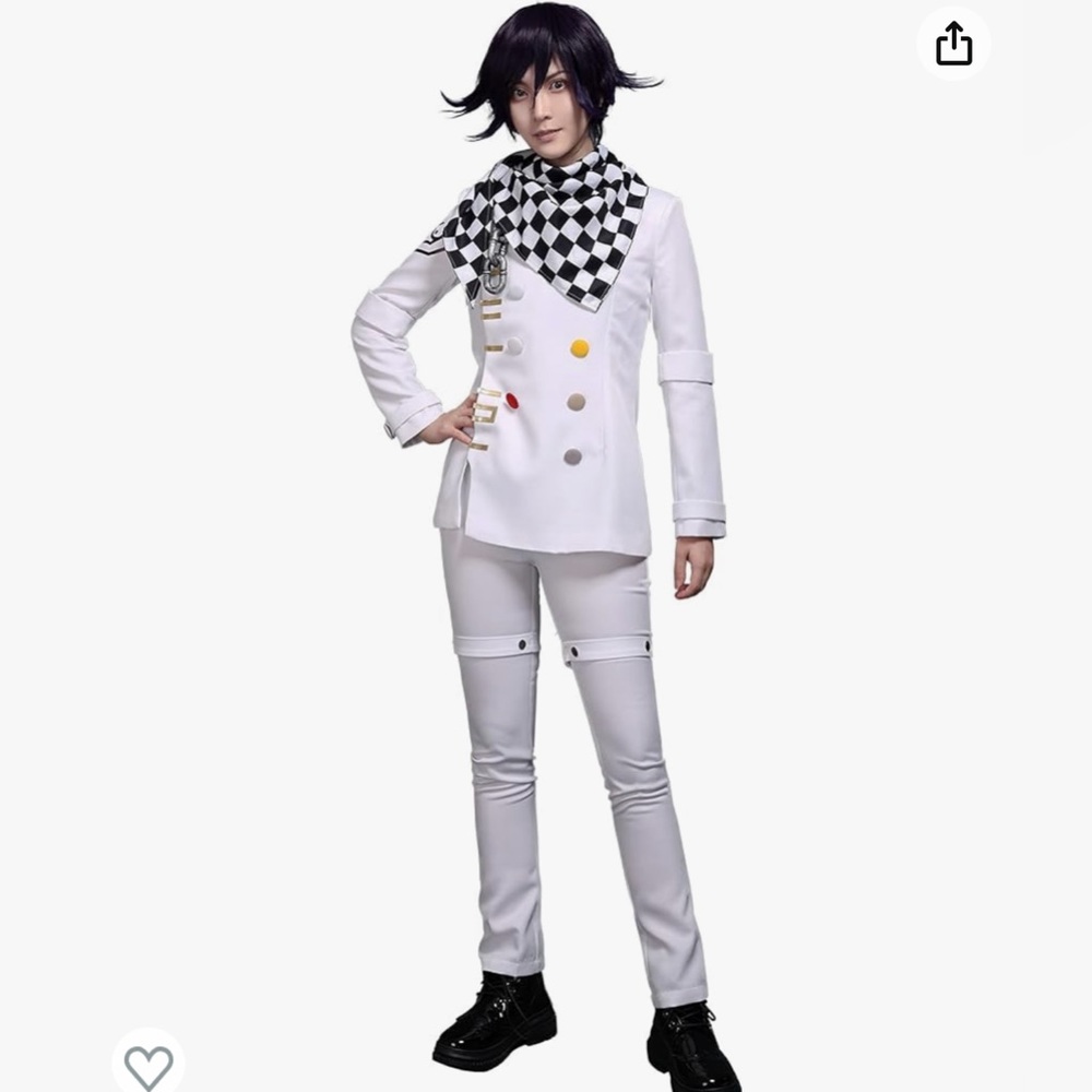 Cosplay Kokichi Ouma costume with Black Cloak